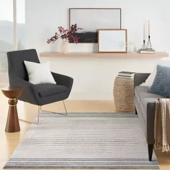 Kirklands Home Area Rugs|Ivory Striated Sphere Washable Area Rug, 6x9