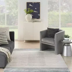 Kirklands Home Area Rugs|Ivory Striated Sphere Washable Area Rug, 6x9