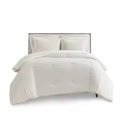 Kirklands Home Comforters|Striped Oversized King 3-pc. Comforter Set Ivory