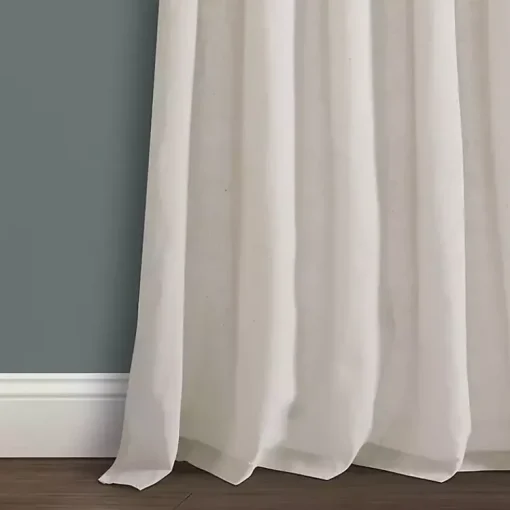 Kirklands Home Curtains & Drapes|Top Knotted Burlap Curtain Panel Set, 95 in. Ivory