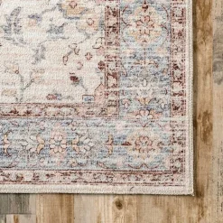 Kirklands Home Area Rugs|Transitional Floral Area Rug, 8x10 Ivory