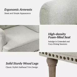 Kirklands Home Accent Chairs|Tufted Britt Accent Chair Ivory