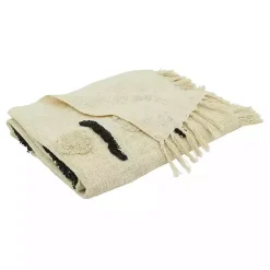 Outlet Tufted Dots and Dashes Throw Blankets & Throws