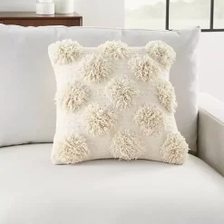 Discount Tufted Pom Poms Throw Pillow Pillows