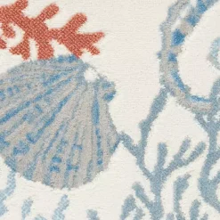 Kirklands Home Area Rugs|Ivory Underwater Paradise Area Rug, 7x9