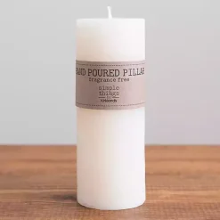 Outlet Unscented Pillar Candle, 8 in. Candles