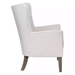 Kirklands Home Accent Chairs|Upholstered Armchair Ivory