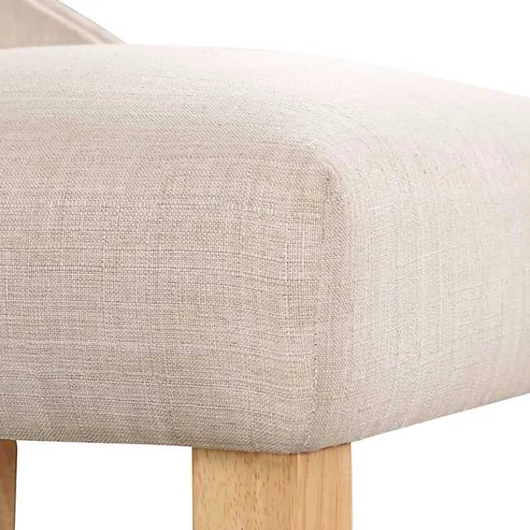 Kirklands Home Dining Chairs|Upholstered Wingback Dining Chairs, Set of 2 Ivory