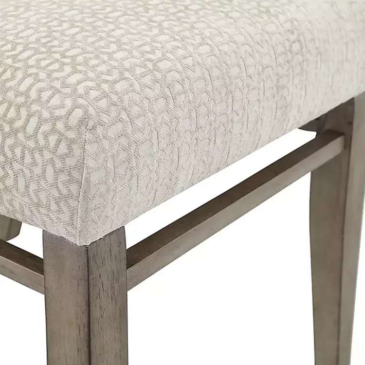 Kirklands Home Dining Chairs|Upholstered Wooden Dining Chairs, Set of 2 Ivory