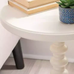 Kirklands Home Accent & End Tables|Wood Spindle Side Table Ivory