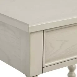 Kirklands Home Nightstands|Wood Turned Legs Nightstand Ivory