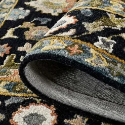 Kirklands Home Area Rugs|Jackson Black Hand-Tufted Area Rug, 8x10