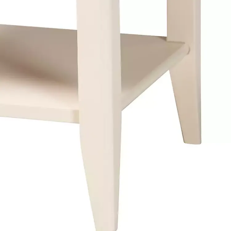 Kirklands Home Dressers & Chests|James Mid-Century 1-Drawer Nightstand Ivory