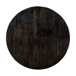 Kirklands Home Coffee Tables|Jarrod Antique Wood Grain Shelf Coffee Table Black