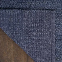 Kirklands Home Area Rugs|Jaxon Navy Natural Jute Area Rug, 5x7 Blue