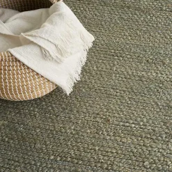 Kirklands Home Area Rugs|Jaxon Sage Natural Jute Area Rug, 4x6 Green