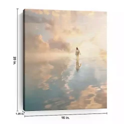 Kirklands Home Canvas Art|Jesus Walking on Water Canvas Art Print, 16x20 in.
