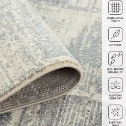 Kirklands Home Area Rugs|Jordan Aly Modern Area Rug, 6x9 Gray