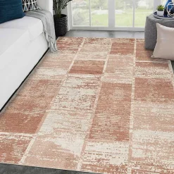 Kirklands Home Area Rugs|Jordan Aly Sand Modern Area Rug, 7x10 Red