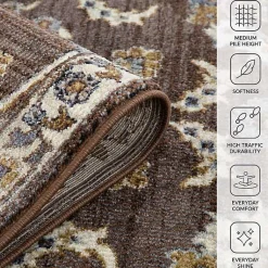 Kirklands Home Area Rugs|Jordan Bea Area Rug, 7x10 Brown
