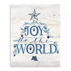 Hot Joy to the World Tree Canvas Print Christmas Art & Wall Decor