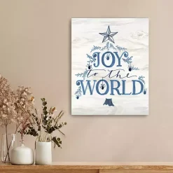 Hot Joy to the World Tree Canvas Print Christmas Art & Wall Decor