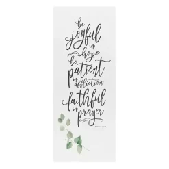Kirklands Home Wall Quotes & Signs|Joyful in Hope Canvas Art Print White