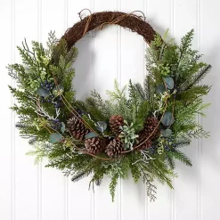 Clearance Juniper and Evergreen Vine Wreath Wreaths