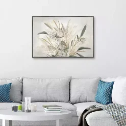 Kirklands Home Canvas Art|Juno Framed Canvas Art Print Tan