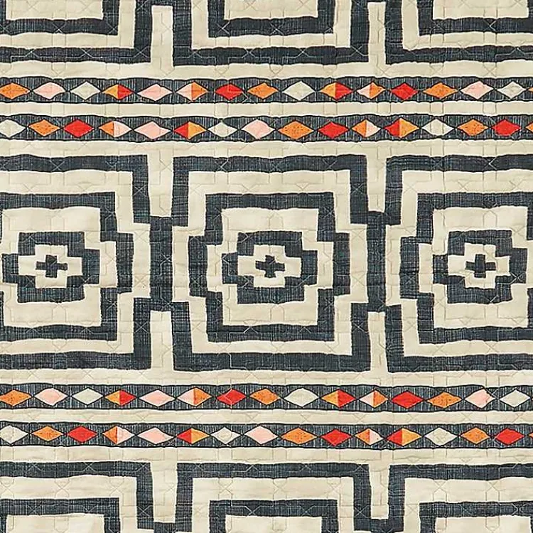 Kirklands Home Quilts|Justina Blakeney Black Hypnotic King Quilt Set