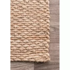 Kirklands Home Area Rugs|Jute Hand Woven Halsey Area Rug, 4x6 Tan