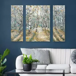 Kirklands Home Canvas Art|Kaleidoscope Trees Canvas Art Prints, Set of 3
