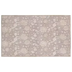 Kirklands Home Area Rugs|Kalini Natural Floral Washable Area Rug, 3x5