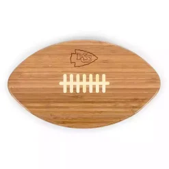 Kirklands Home Serving & Entertaining|Kansas City Chiefs Bamboo Football Cutting Board Tan