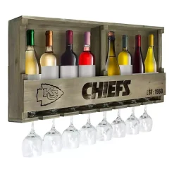 Kirklands Home Shelves|Kansas City Chiefs Reclaimed Wood Bar Shelf Gray