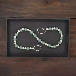 Kara Beaded Wood Decorative Garland Decorative Accents