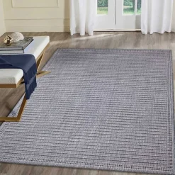 Kirklands Home Area Rugs|Kaya Navy Gradient Indoor/Outdoor Area Rug, 6x9 Blue