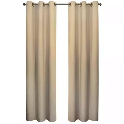 Kirklands Home Curtains & Drapes|Khaki Room Darkening Curtain Panel Set, 84 in. Tan
