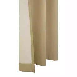 Kirklands Home Curtains & Drapes|Khaki Room Darkening Curtain Panel Set, 95 in. Tan
