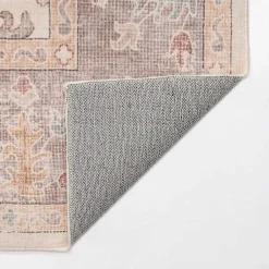 Kirklands Home Area Rugs|Kira Traditional Washable Area Rug, 5x8 Ivory