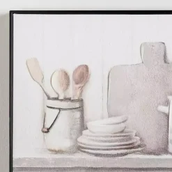 Kirklands Home Canvas Art|Kitchen Counter Framed Canvas Art Print