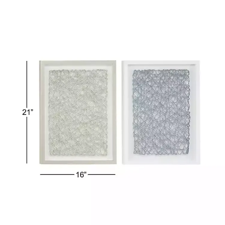 Kirklands Home Framed Art|Knotted String 2-pc. Shadow Box Set