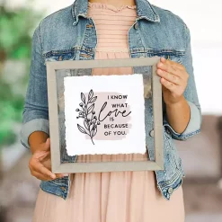 Kirklands Home Wall Quotes & Signs|Know What Love Is Framed Wall Plaque