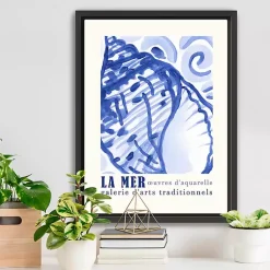 Kirklands Home Canvas Art|La Mer Poster I Framed Canvas Art Print