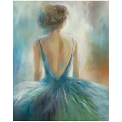 Kirklands Home Canvas Art|Lady in Blue Giclee Canvas Art Print