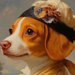 Kirklands Home Canvas Art|Lady Penelope Pawprints Framed Art Print Multi