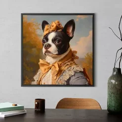 Kirklands Home Canvas Art|Lady Philippa Poshpaws Framed Art Print Multi