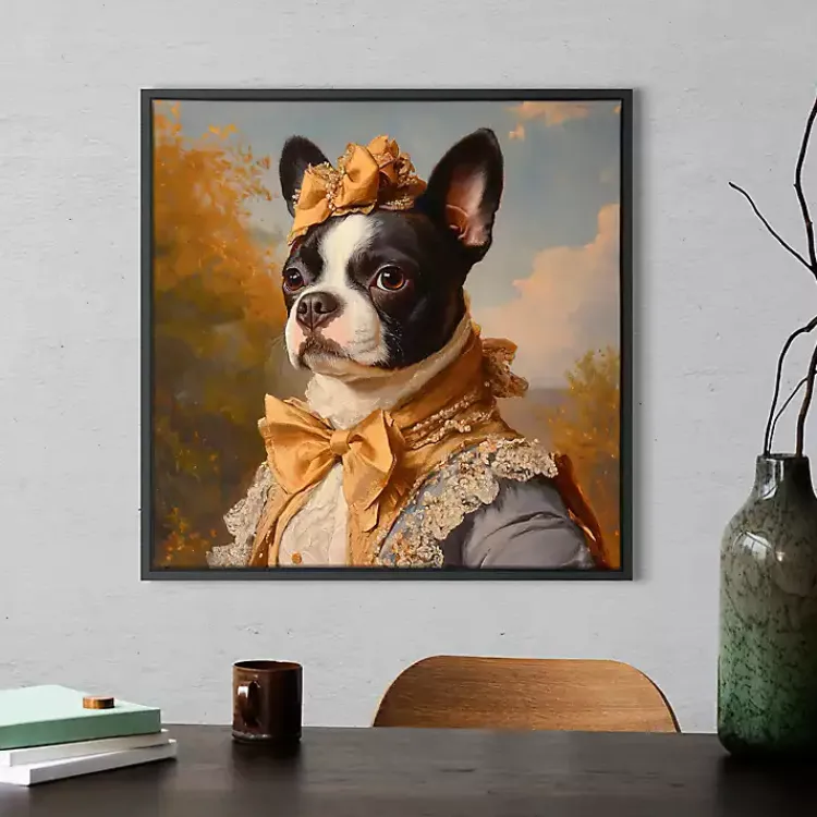 Kirklands Home Canvas Art|Lady Philippa Poshpaws Framed Art Print Multi