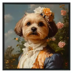 Kirklands Home Canvas Art|Lady Rosalind Ribbonshire Framed Art Print Multi