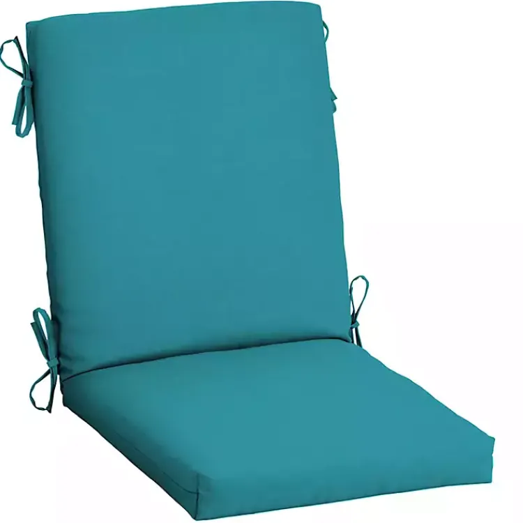 Kirklands Home Outdoor Cushions & Pillows|Lake Leala Luxe Outdoor Dining Chair Cushion Blue